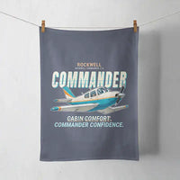 Thumbnail for Rockwell Commander 114 - Cartoon - Towel - Navy Blue