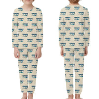 Thumbnail for Rockwell Commander 114 - Children Pajamas - Cartoon Pattern - Beige