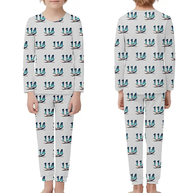 Rockwell Commander 114 - Children Pajamas - Original Pattern - Light Gray