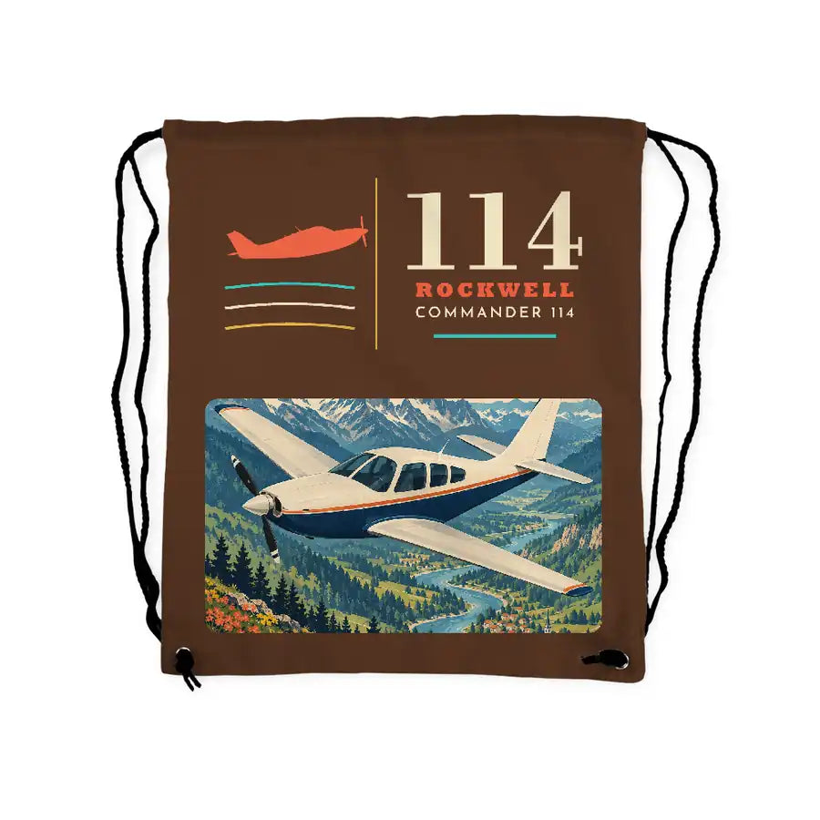 Rockwell Commander 114 - Drawstring Bag - Classic - Brown
