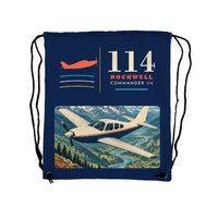Thumbnail for Rockwell Commander 114 - Drawstring Bag - Classic - Dark Blue