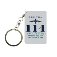 Thumbnail for Rockwell Commander 114 - Heritage - Key Chain - Light Gray