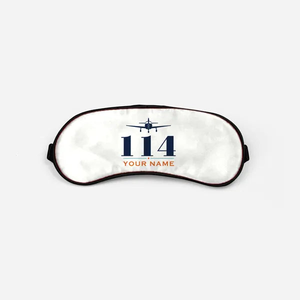 Rockwell Commander 114 - Heritage + Name - Sleep Mask - White