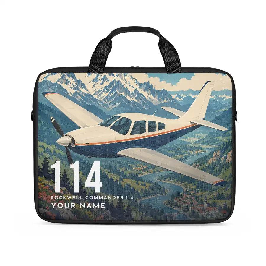 Rockwell Commander 114 - Laptop Bag + Name