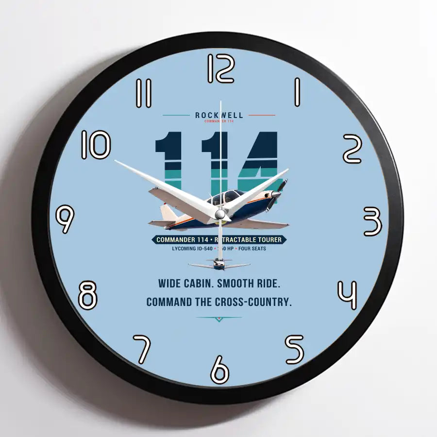 Rockwell Commander 114 - Original - Framed - Light Blue