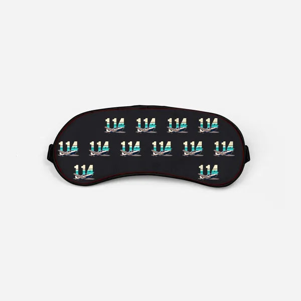 Rockwell Commander 114 - Original Pattern - Sleep Mask - Black
