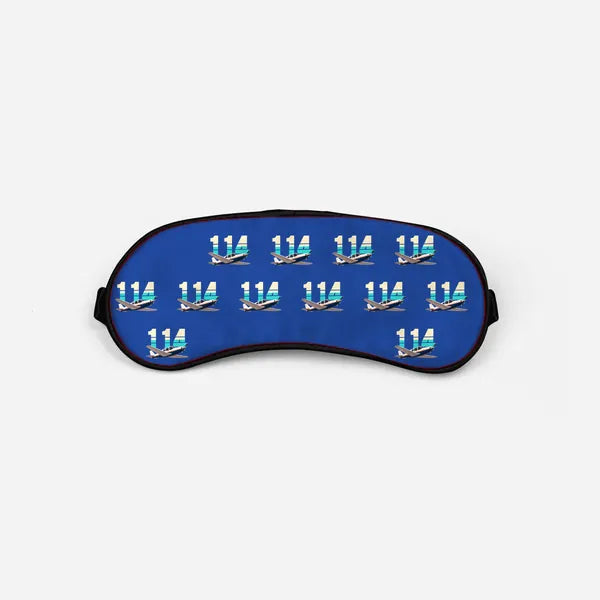 Rockwell Commander 114 - Original Pattern - Sleep Mask - Blue