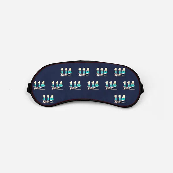 Rockwell Commander 114 - Original Pattern - Sleep Mask - Navy Blue