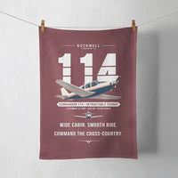 Thumbnail for Rockwell Commander 114 - Original - Towel - Dark Red