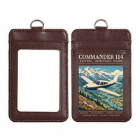 Thumbnail for Rockwell Commander 114 - Poster - ID Card Holder - Dark Brown