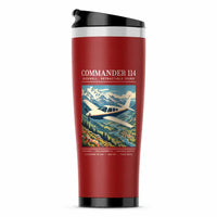 Thumbnail for Rockwell Commander 114 - Poster - Stainless Steel (No Holder) - Red