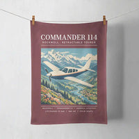 Thumbnail for Rockwell Commander 114 - Poster - Towel - Dark Red