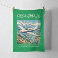 Thumbnail for Rockwell Commander 114 - Poster - Towel - Green