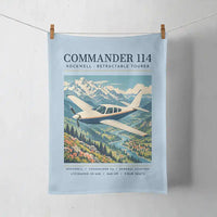 Thumbnail for Rockwell Commander 114 - Poster - Towel - Light Blue