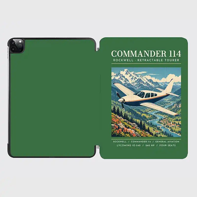Rockwell Commander 114 - Poster - iPad Case - Green