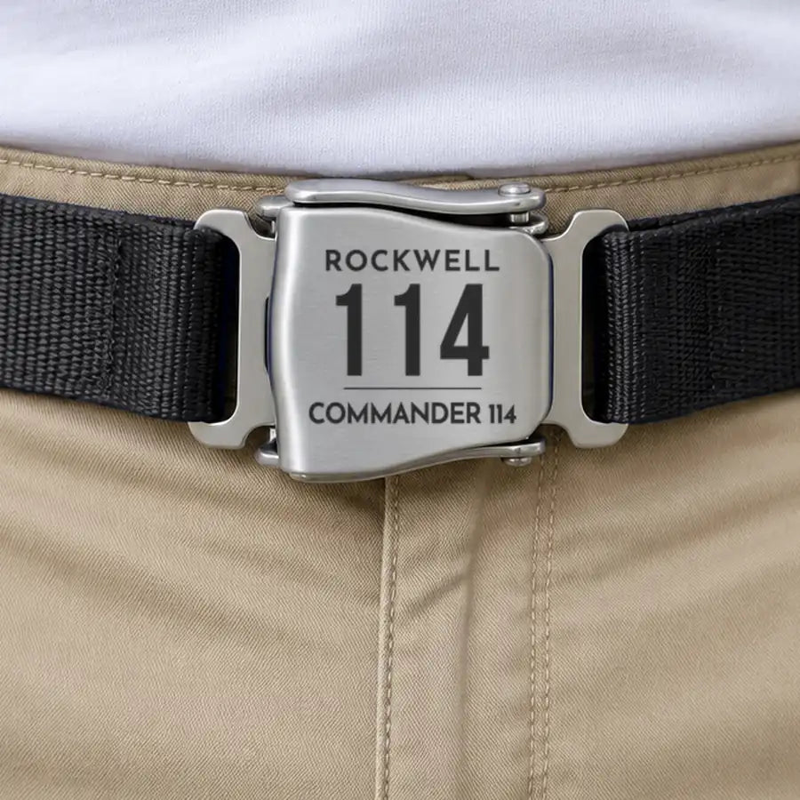 Rockwell Commander 114 - Seat Belt - Tag - Black