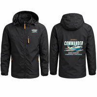 Thumbnail for Rockwell Commander 114 Stylish Jackets - Hooded Windbreaker - Cartoon - Black