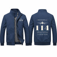 Thumbnail for Rockwell Commander 114 Stylish Jackets - Stand Collar - Heritage - Navy Blue