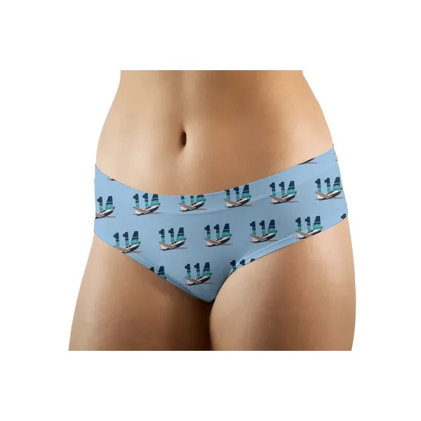 Rockwell Commander 114 - Women Panties - Original Pattern - Light Blue - Front