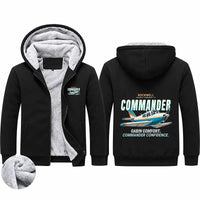Thumbnail for Rockwell Commander 114 Zipped Sweatshirts - Cartoon - Black