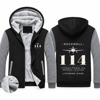 Thumbnail for Rockwell Commander 114 Zipped Sweatshirts - Heritage - Black & Gray