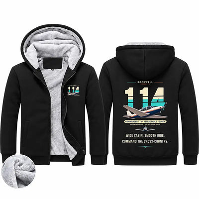 Rockwell Commander 114 Zipped Sweatshirts - Original - Black