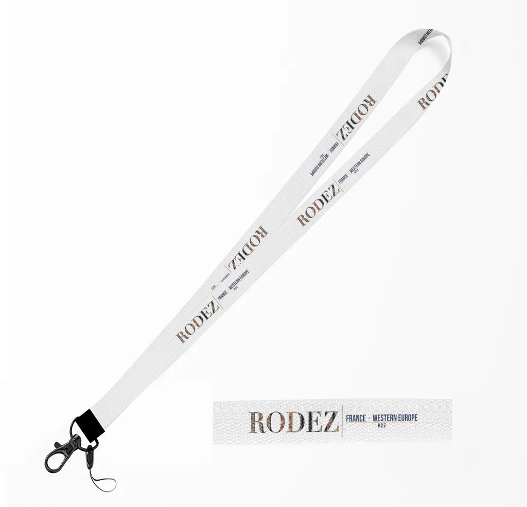 Rodez City Series lanyard - white