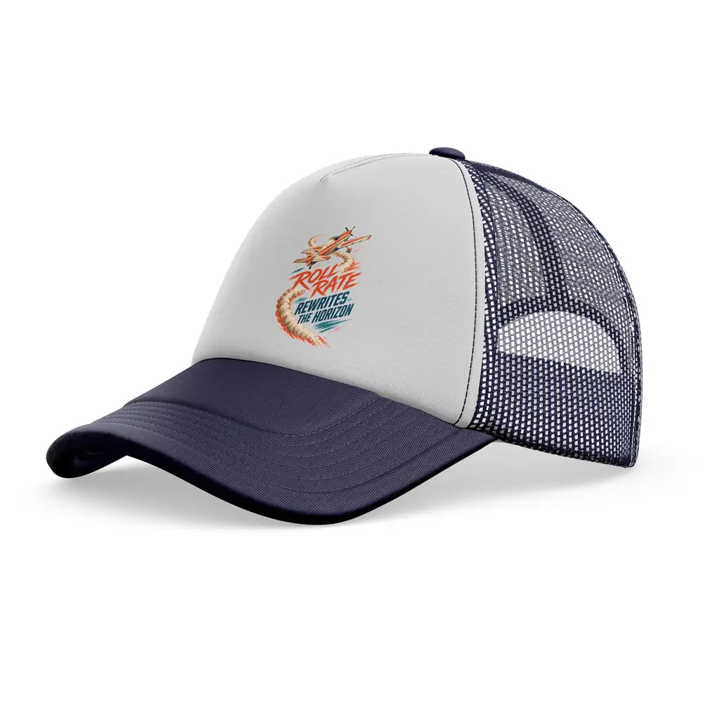 Roll Rate Rewrites The Horizon trucker cap - dark blue