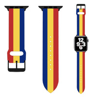 Thumbnail for Romania Flag Designed Soft Silicone Apple Watch Bands