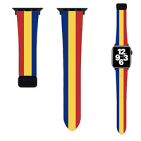 Thumbnail for Romania Flag Designed Soft Silicone Apple Watch Bands