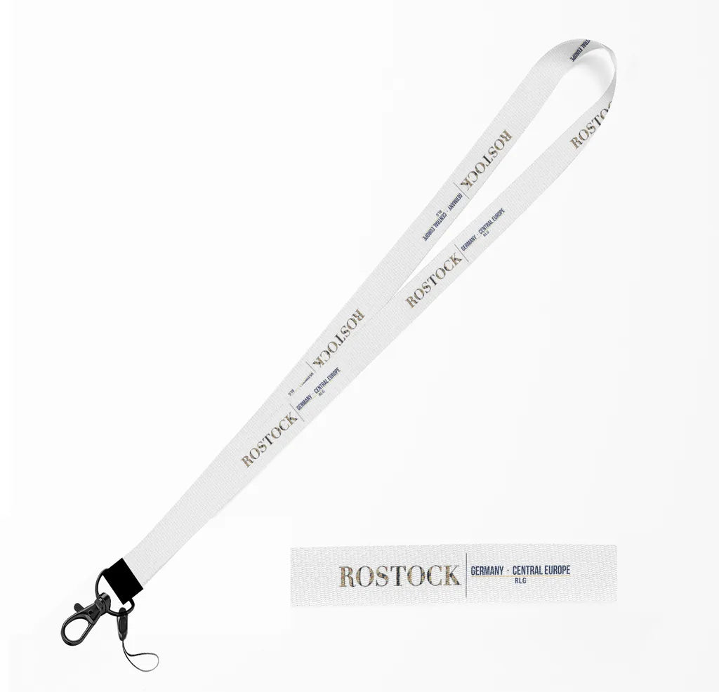 Rostock City Series lanyard - white