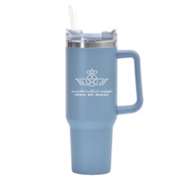 Thumbnail for Royal Air Maroc Designed 40oz Stainless Steel Car Mug With Holder