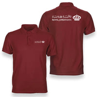 Thumbnail for Royal Jordanian logo on red double side polo t shirt
