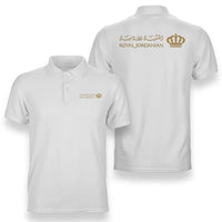 Thumbnail for Royal Jordanian logo on white double side polo t shirt