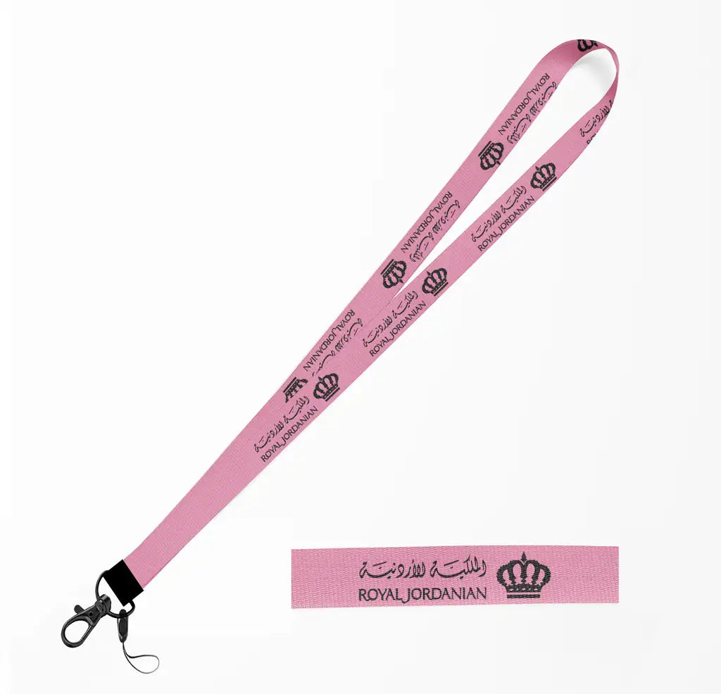Royal Jordanian lanyard - pink