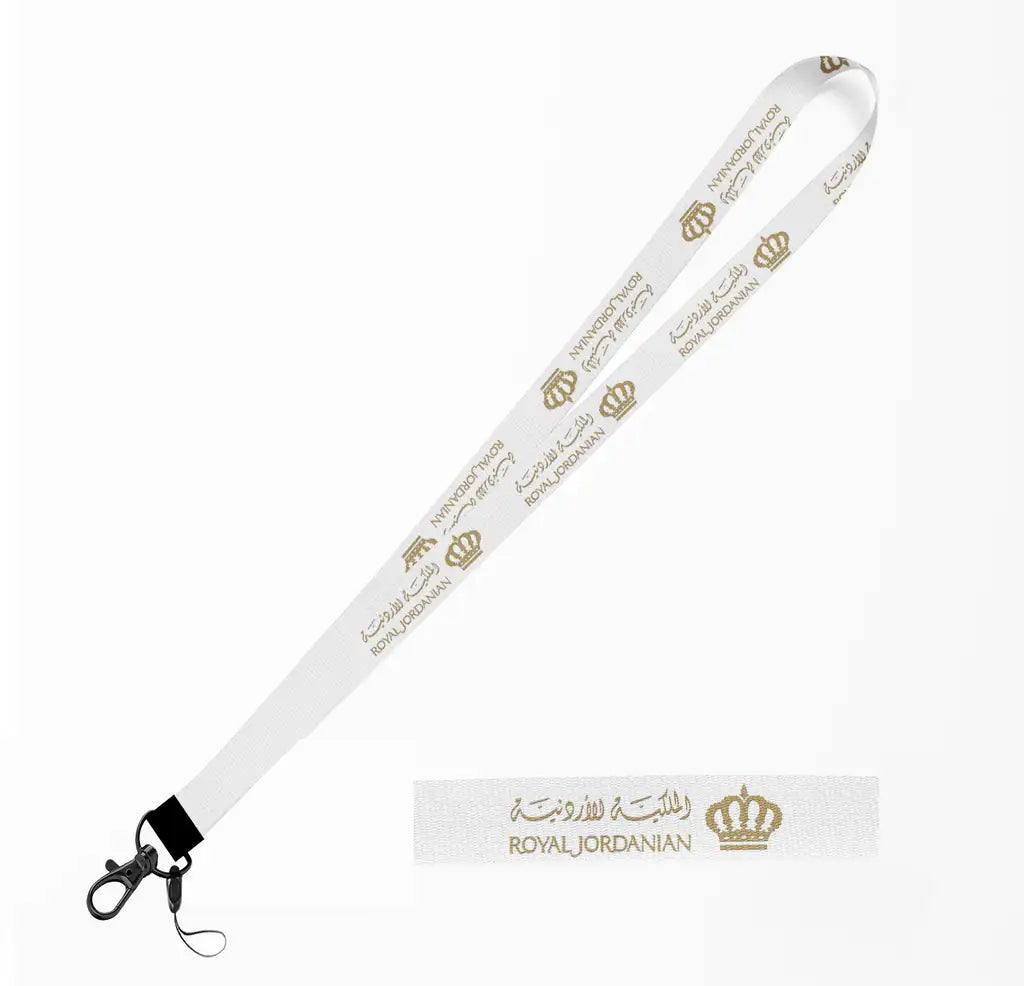 Royal Jordanian lanyard - white
