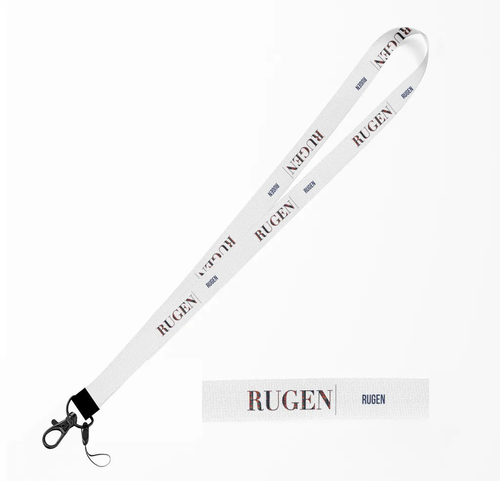 Rugen City Series lanyard - white