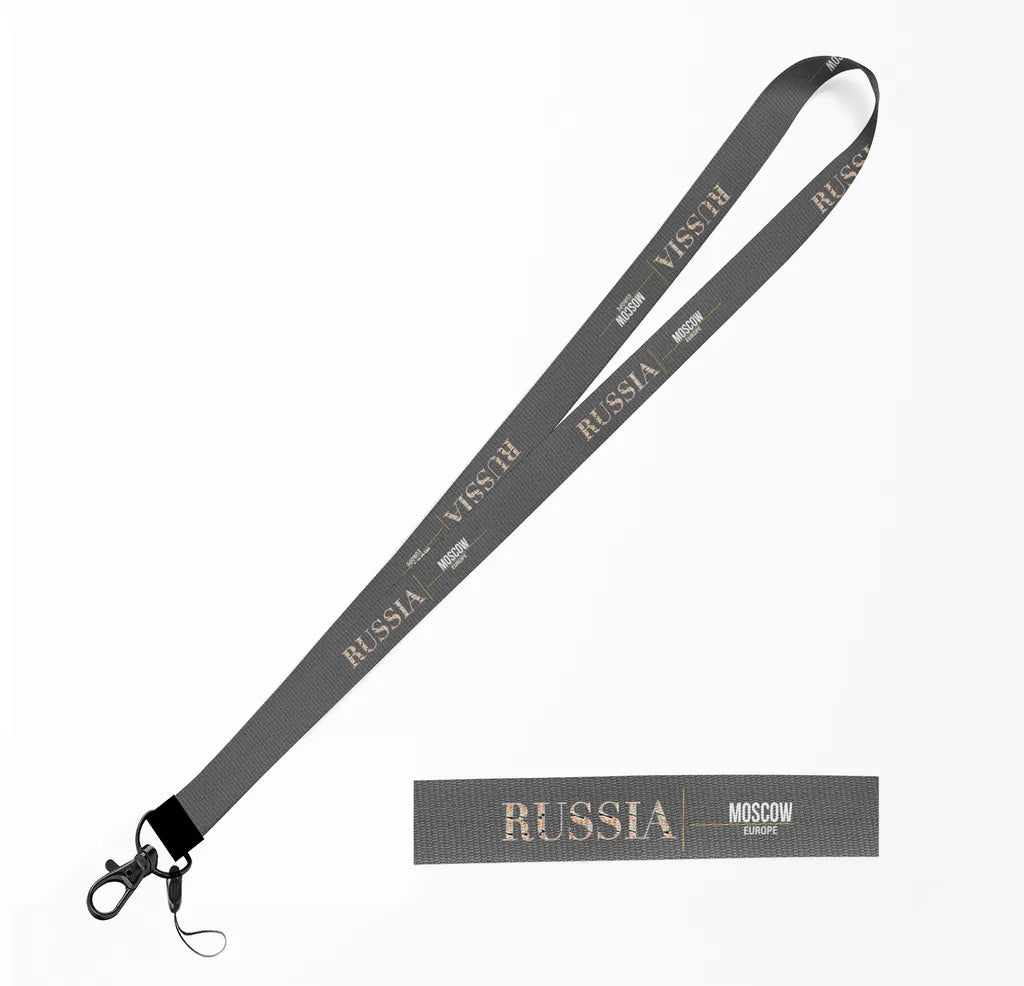 Russia Country Series lanyard - gray
