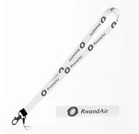 Thumbnail for RwandAir Airlines lanyard - white