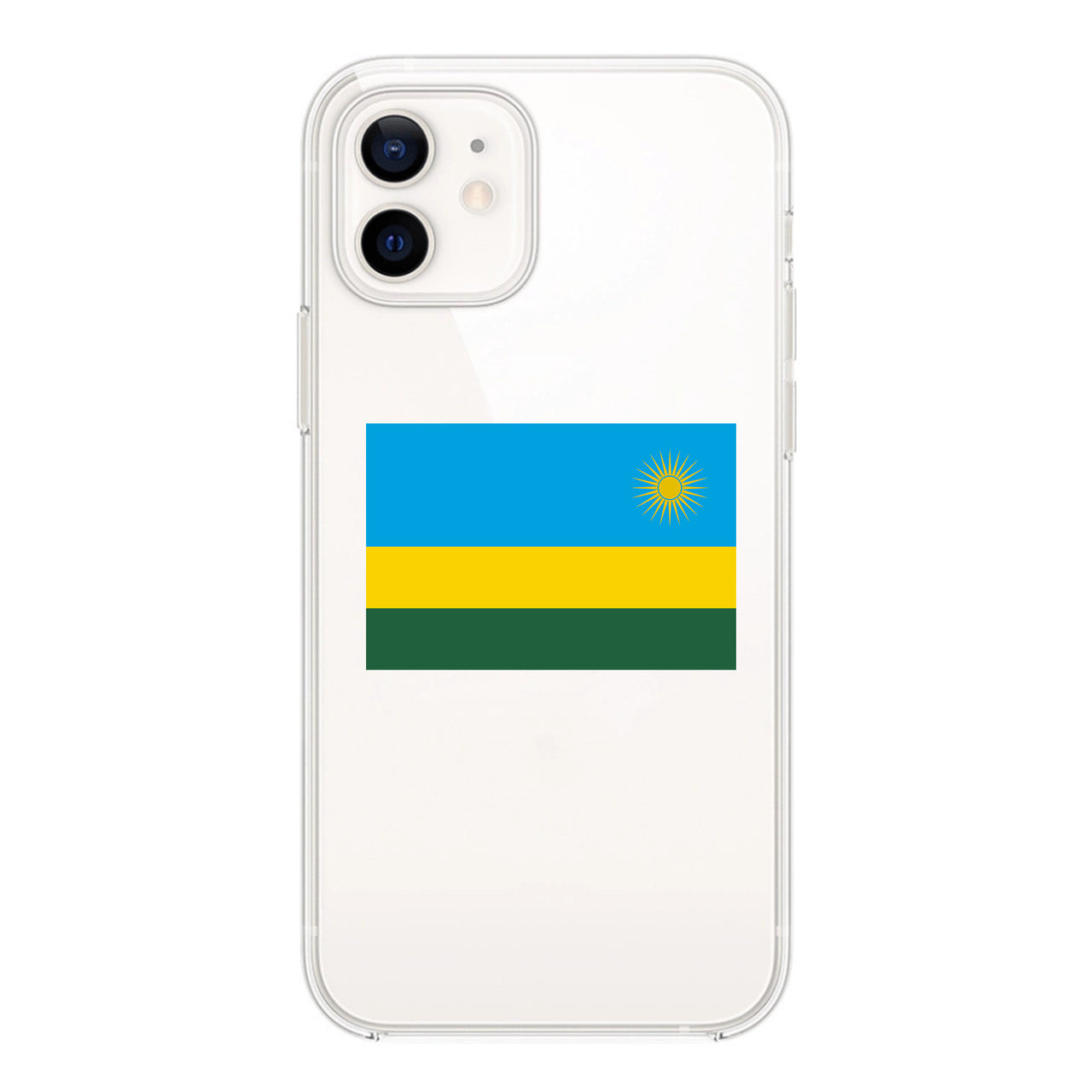 Rwanda Designed Transparent Silicone iPhone Cases