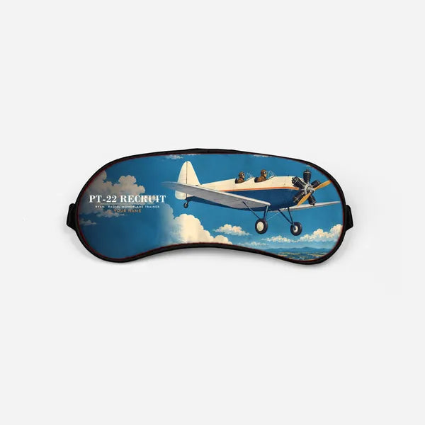 Ryan PT-22 Recruit - 3D + Name - Sleep Mask - Full Print
