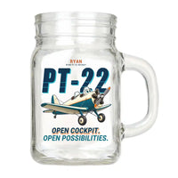 Thumbnail for Ryan PT-22 Recruit - Cartoon - Cocktail Glass (Mason Jar)