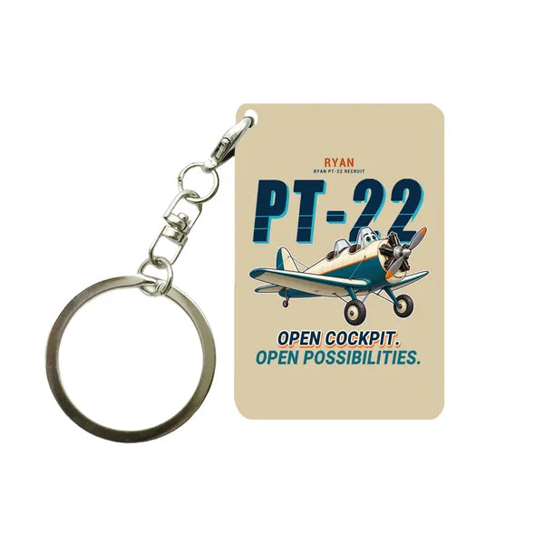 Ryan PT-22 Recruit - Cartoon - Key Chain - Beige