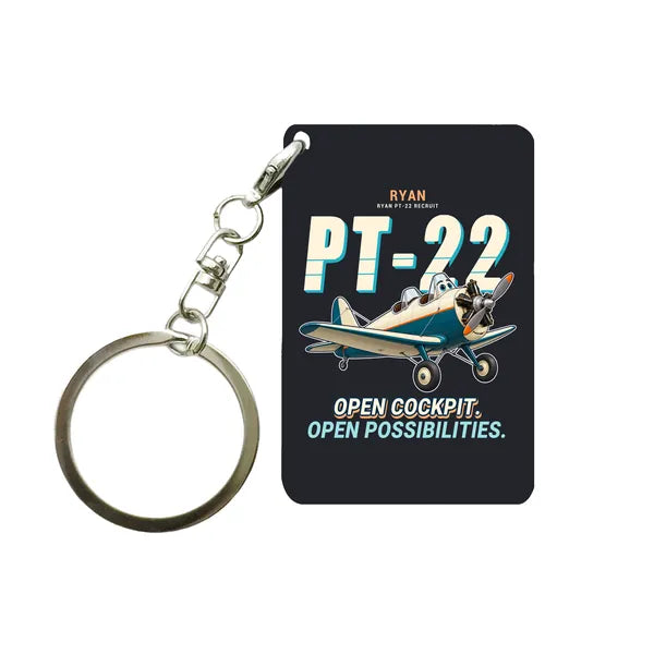 Ryan PT-22 Recruit - Cartoon - Key Chain - Black