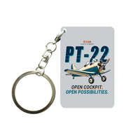 Thumbnail for Ryan PT-22 Recruit - Cartoon - Key Chain - Light Gray