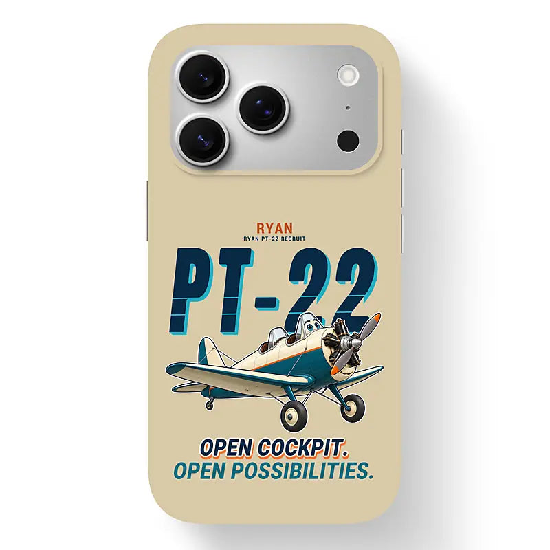Ryan PT-22 Recruit - Cartoon - MagSafe iPhone 17 Pro - Beige