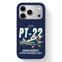 Thumbnail for Ryan PT-22 Recruit - Cartoon - MagSafe iPhone 17 Pro - Navy Blue