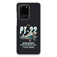 Thumbnail for Ryan PT-22 Recruit - Cartoon + Name - Samsung Case - Black