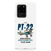 Thumbnail for Ryan PT-22 Recruit - Cartoon + Name - Samsung Case - White