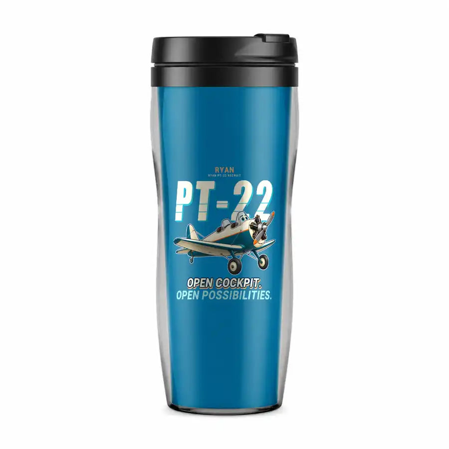Ryan PT-22 Recruit - Cartoon - Plastic (No Holder) - Light Blue